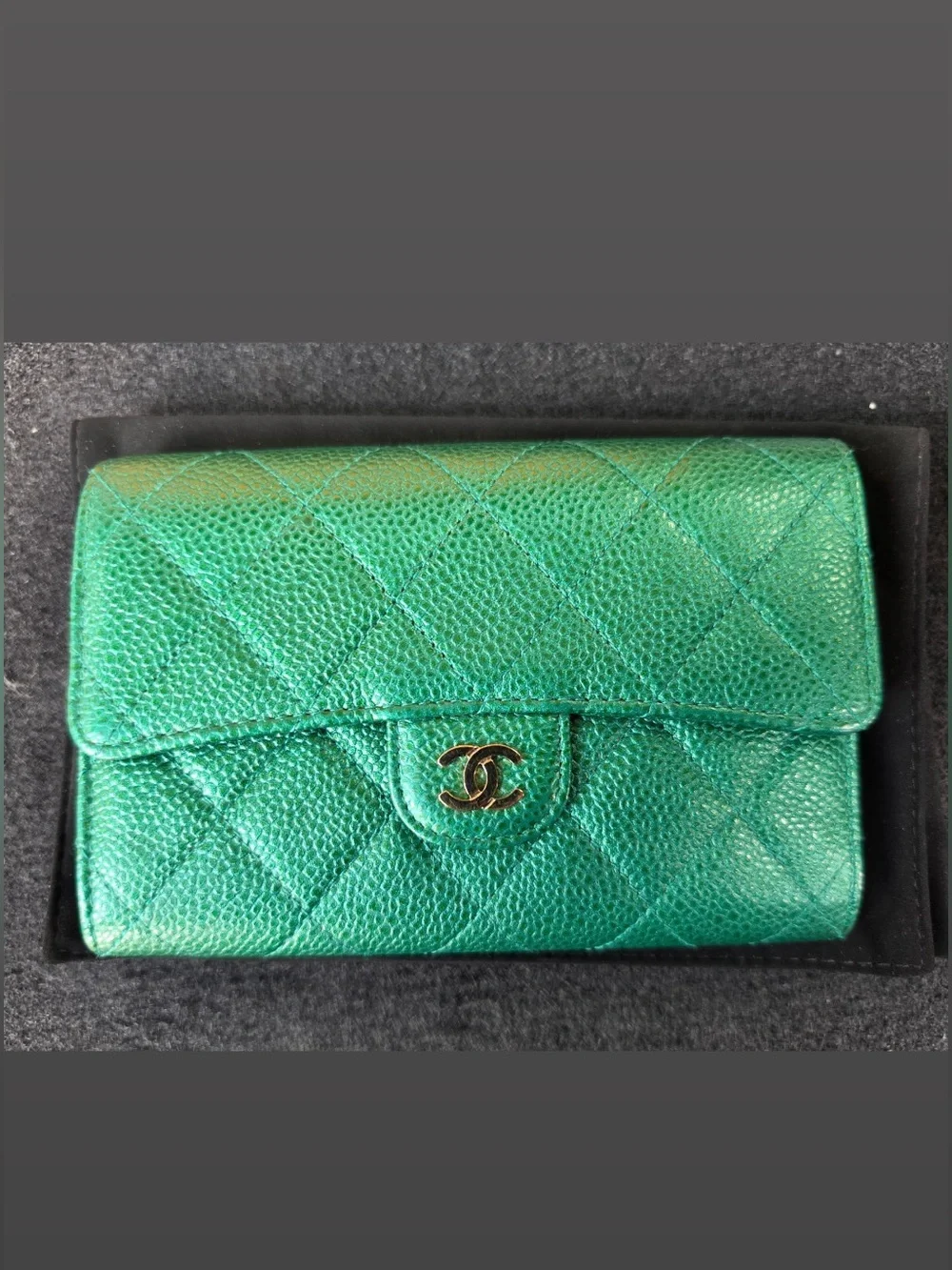 Chanel Emerald wallet